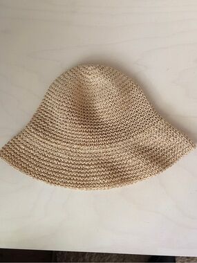Raffia Bucket Hat for Women